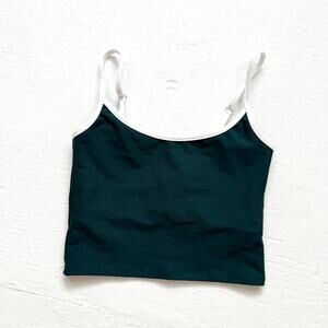 Eleven By Venus Williams Green Crop Cami Tank Top, Size Small